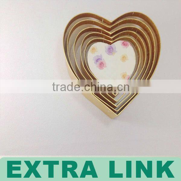 Eco-Friendly High Quality Custom Logo Printing Decorative heart shape plastic clear box