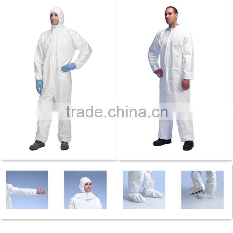 All-in-one Coverall Open Wrists & Ankles Serged Seams Industry Standard Coverall