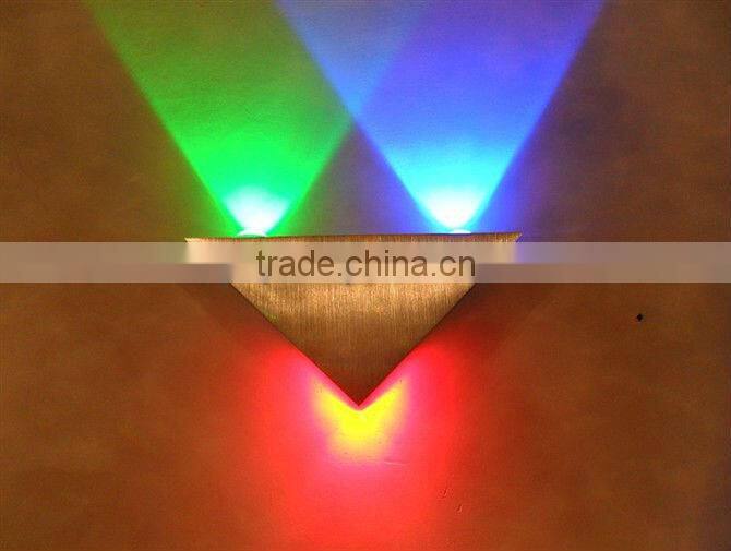 2013 guzhen triangle decorative led wall light 5W L235*H115mm