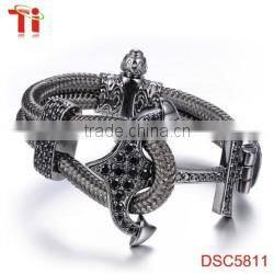 leather bracelet cross stainless steel wholesale sideways cross bracelet cross bracelet
