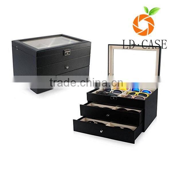 China Product 2016 Printing Cloth Hard Sunglasses Case Display Carrying Box