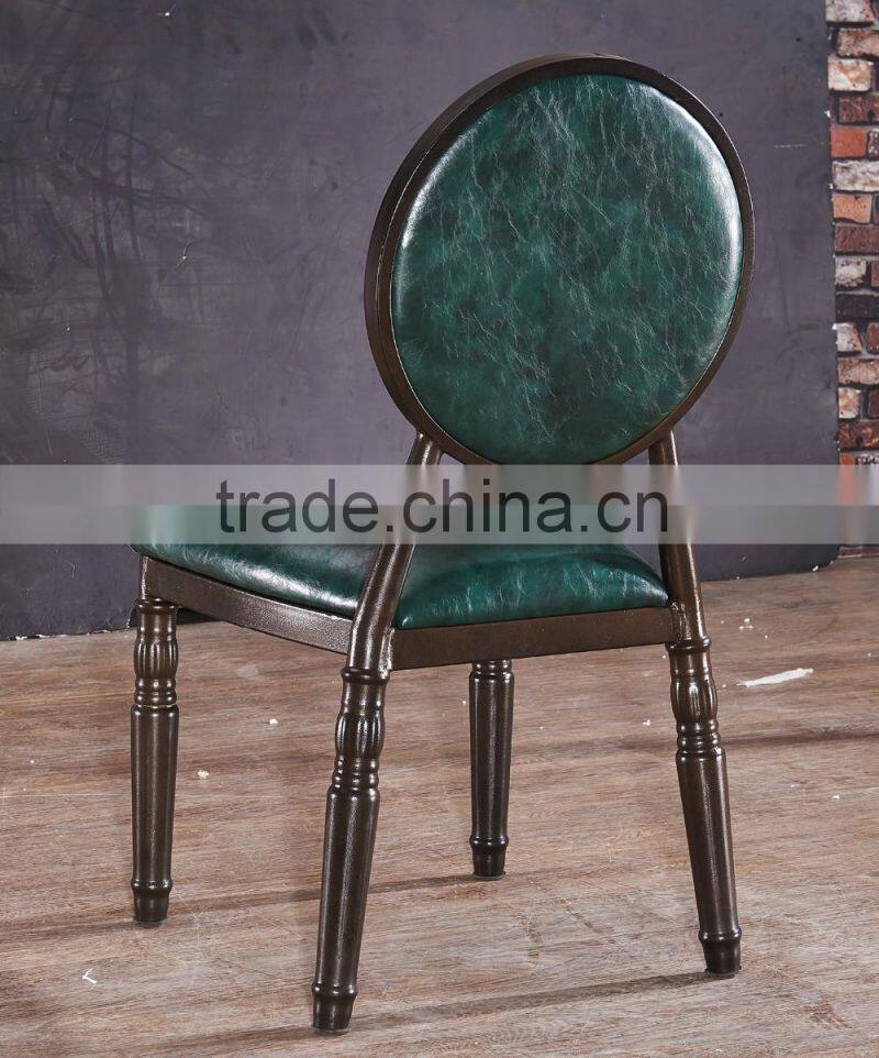theme furniture iron stacking resturant banquet chair BHT107