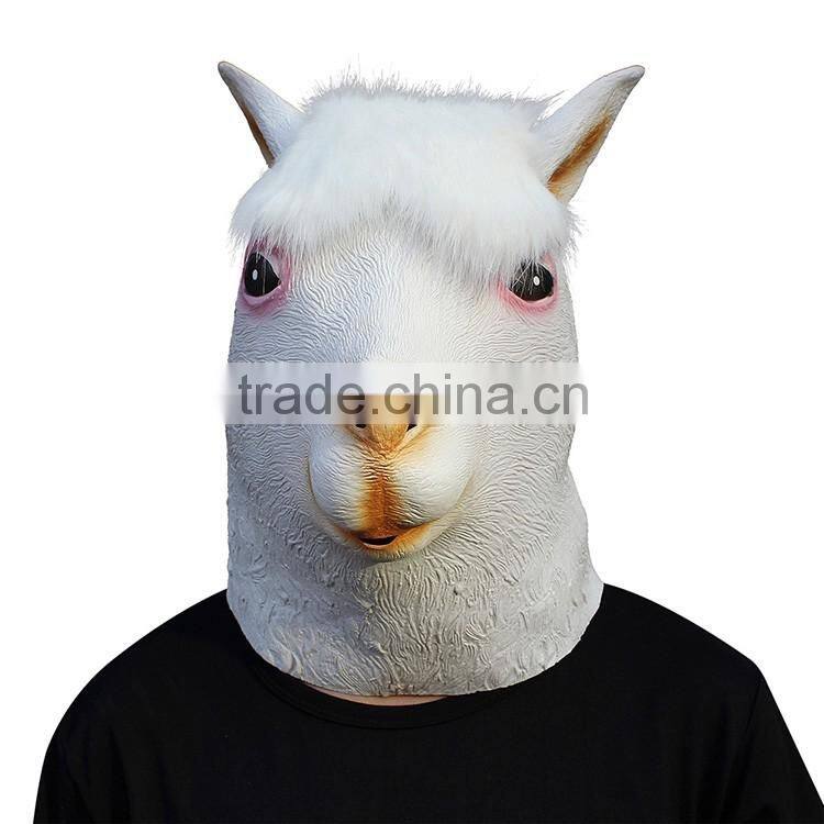 Party Animal Face Latex Mask Crossdresser for Masquerade