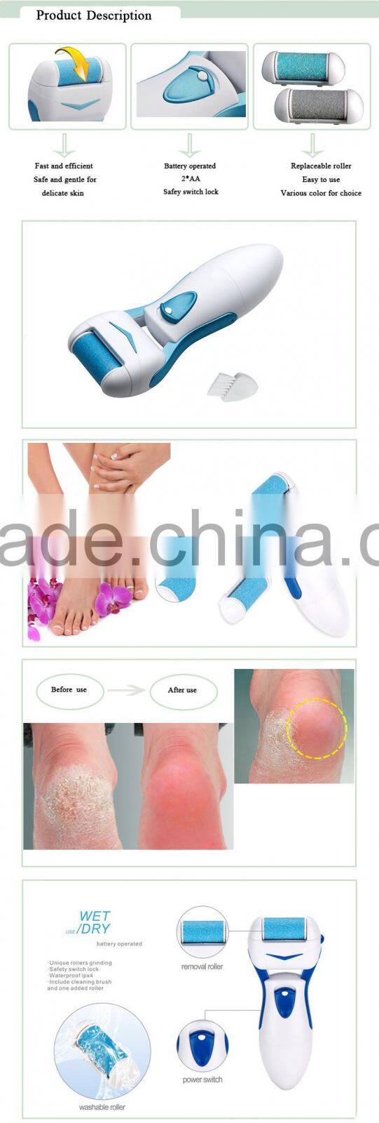 Different color high quality foot callus remover, professional electric callus remover