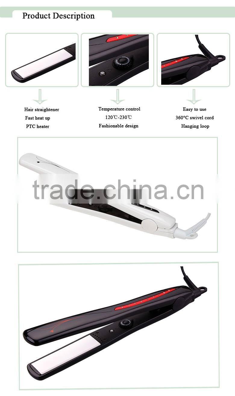 Professional Personized Hair Straightener Wholesale Flat Iron 450F pro nano titanium 1/4 inch