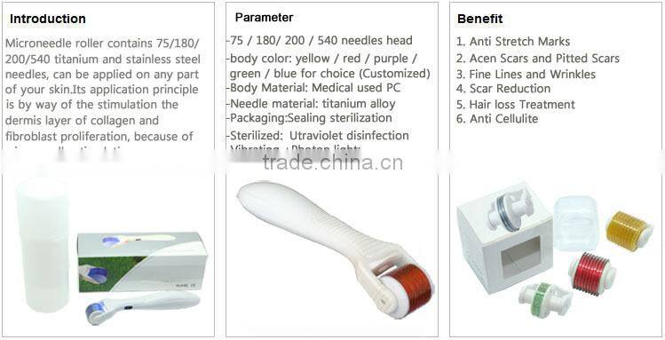 vibrating derma roller microneedle skin roller for skin rejuvenation
