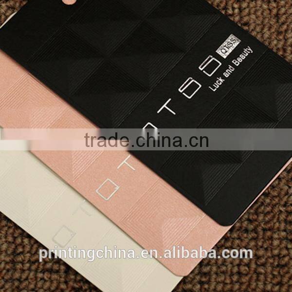 Brand new recycled paper uv swing tag with logo printing