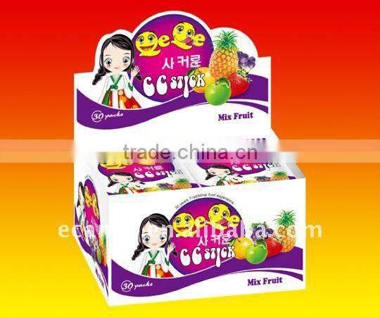 CC stick powder candy in jars