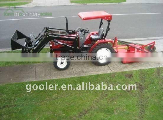 LZ304,30HP, 4WD tractor fit with slasher mower, 4in1 front end loader