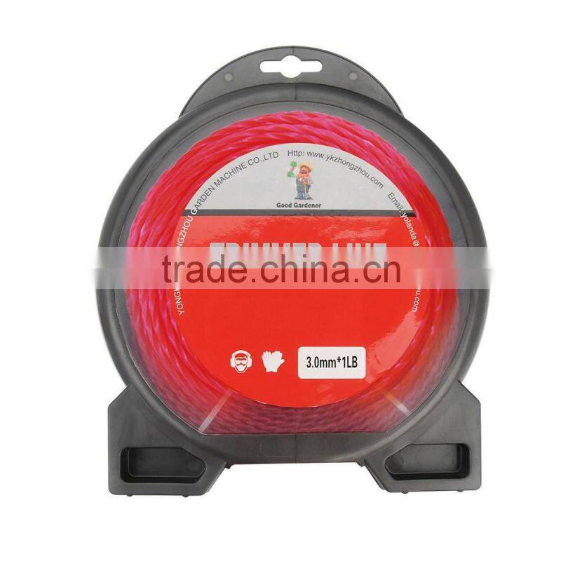 Professiona nylon monofilament trimmer line 3.0mm/1LB grass cutter Grass trimmer line