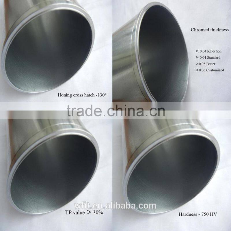factory price 4JG1 steel chromed cylinder liner