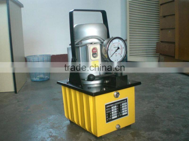 Portable manual electric super high pressure hydraulic pump station