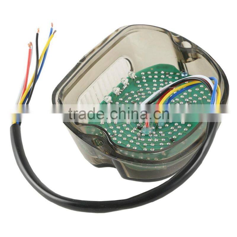 LED Smoke Tail Brake Light Turn Signal Lamp For Harley Sportster Softail Fatboy