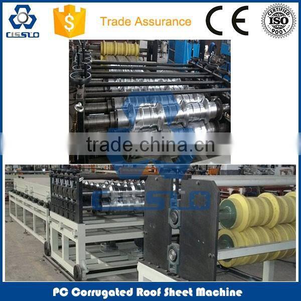 CE CERTIFICATE PC POLYCARBONATE HOLLW PROFILE MAKING MACHINE, PC CORRUGATED HOLLOW ROOFING TILE PRODUCTION LINE