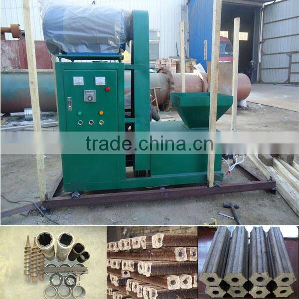 biomass fuel ! waste wood branch briquette making machine