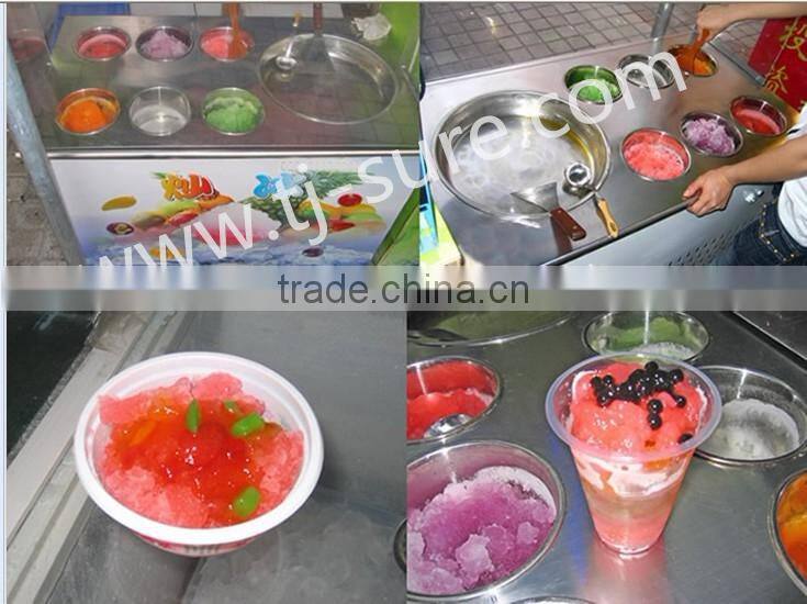New Style -30 C degree Fried Ice Cream Machine double pan