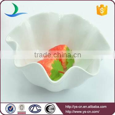 Wholesale white kitchen customized refrigerated ceramic fruit bowl