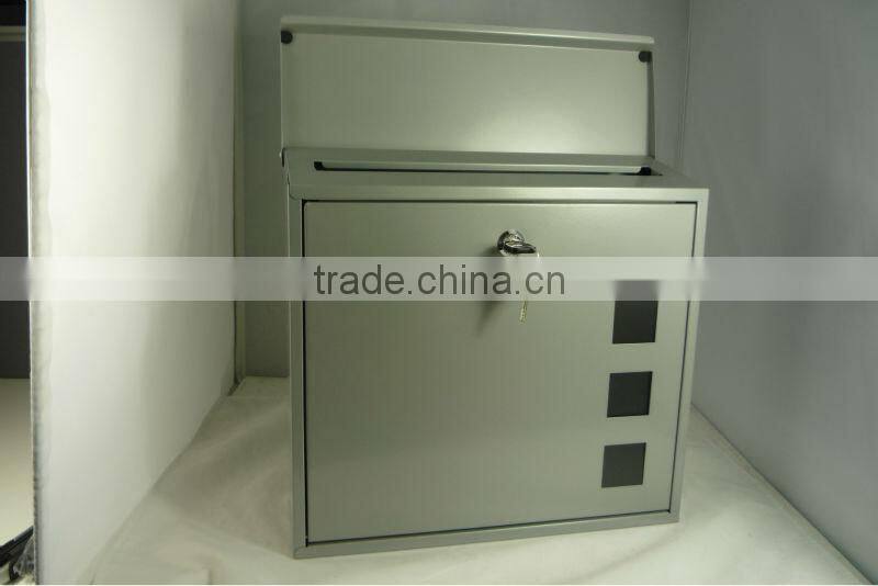High grade 304 staineless steel mail box with glass door