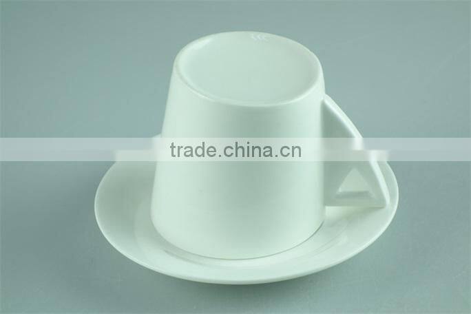 New bone china ceramic jumbo tea cup and saucer, porcelain cheap coffee cups