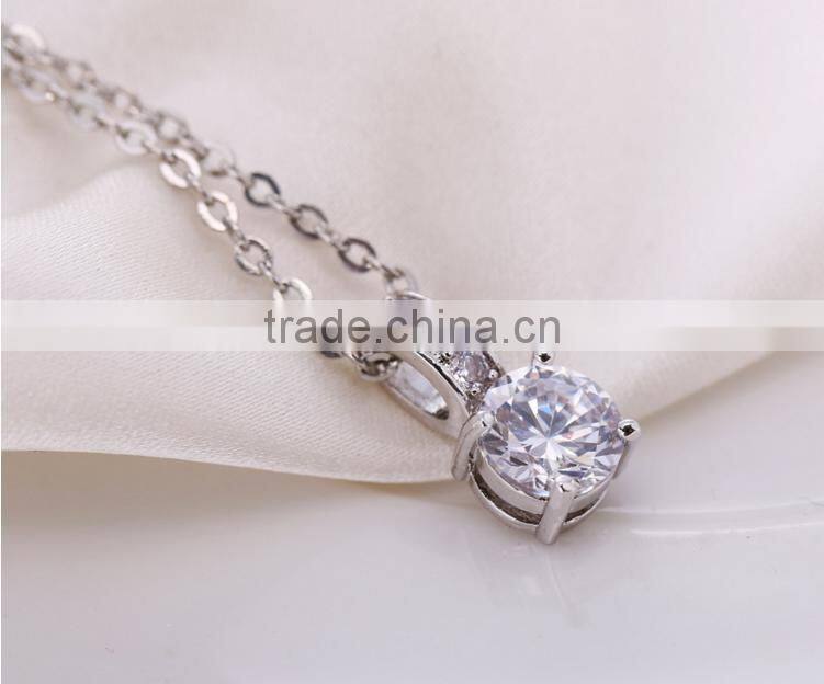 Wholesale Stock Small Order Fashion High Quality Single Drill Necklaces