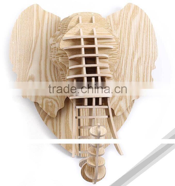 Wall animal head hanging sculpture, Mammoth head hanging