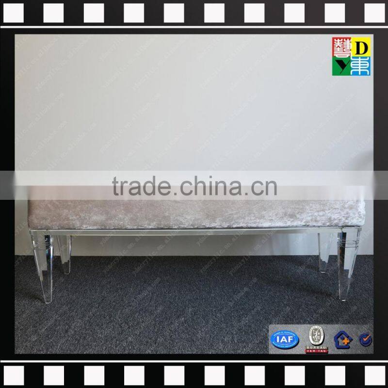 Wholesale home acrylic furniture acrylic leg sofa bench from shenzhen yidong