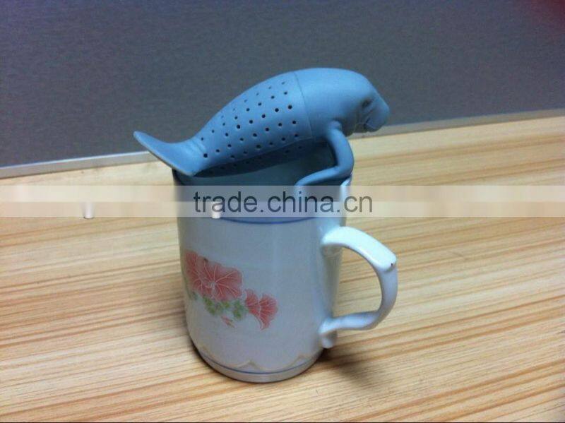 Creative Silicone tea infuser with manatea animal shaped