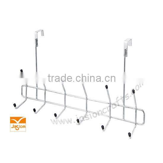 10 Fixed Hooks Chrome Wall Mounted