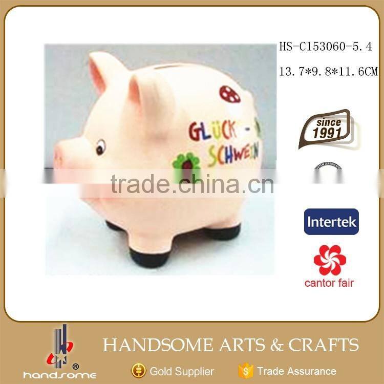 Small Kids Gift Cheap Ceramic Piggy Coin Saving Boxes Money Bank