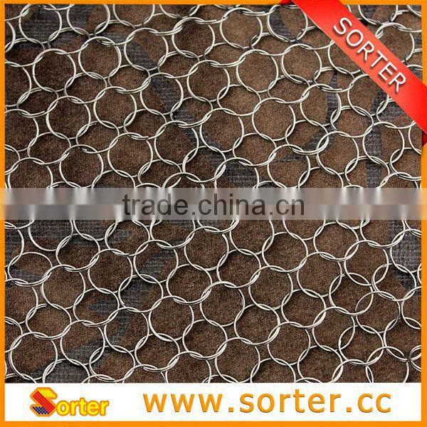 Hot sale metal chain mail ring curtain for room divider interior decoration