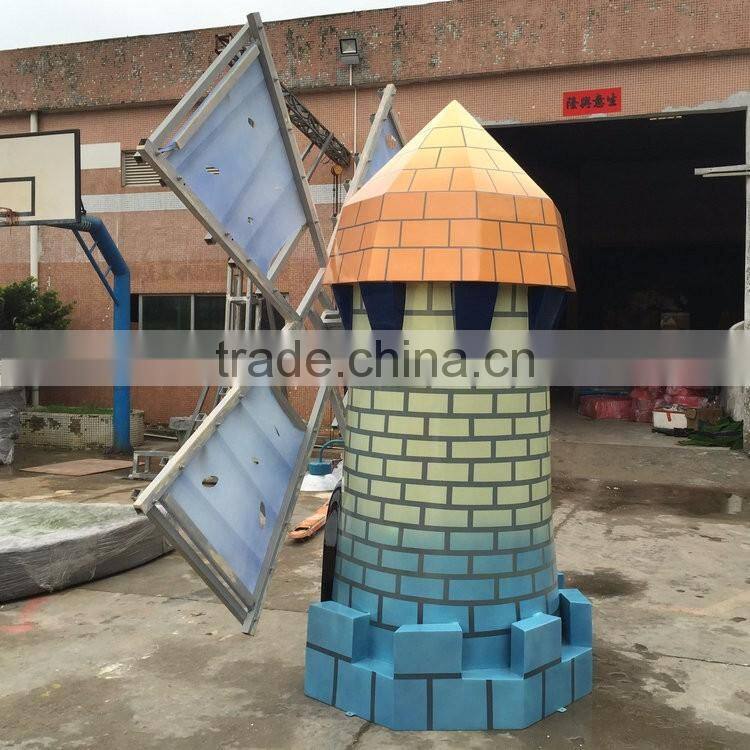 Outdoor fiberglass big Pinwheel sculpture