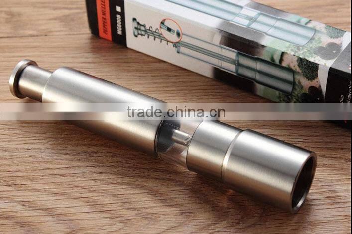 Stainless Steel Portable Manual Food Safe Black Pepper Grinder