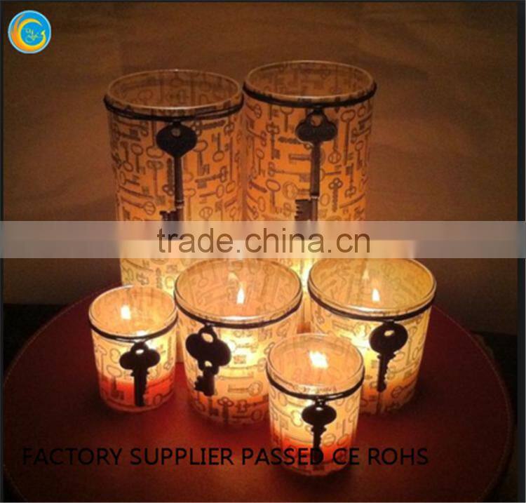 Polygon votive candle jars