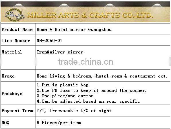 Iron starburst decorative mirror / framed mirror