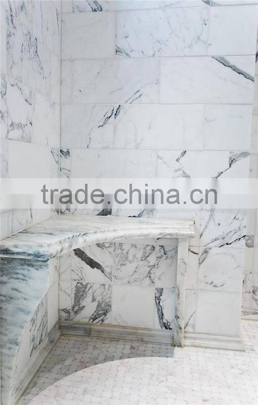 Exceptional quality modern home design natural stone white marble tiles in china
