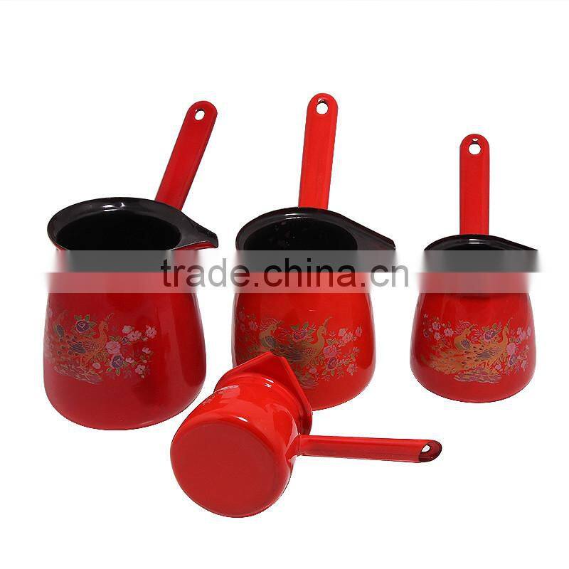 Red color enamel coffee warmer /coffee pot