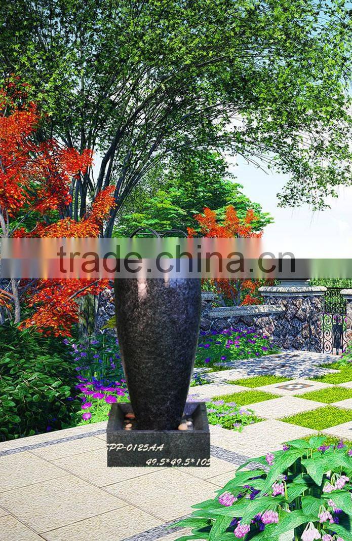 small size vase shape garden water fountain
