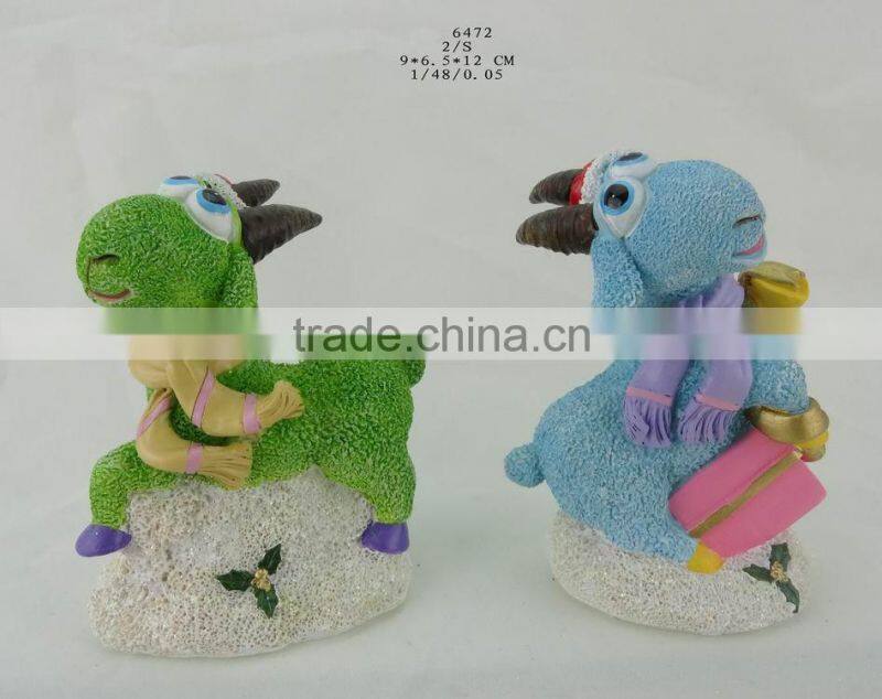 2015 russia resin sheep ornaments