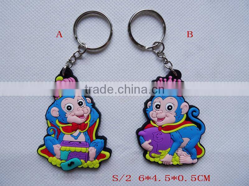 2016 high quality monkey keychain souvenir