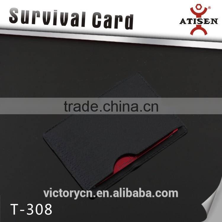 Colorfull Red out door card ,Card type mini multi-functional survival card