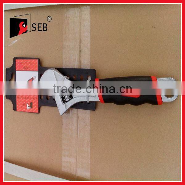 Carbon SteelRubber Handle 10" Adjustable Wrench