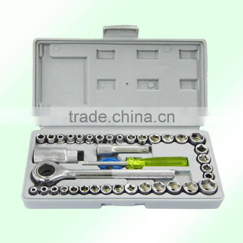 D6002-1 high quality TS-0711 40pcs Mini socket wrench/spanner set