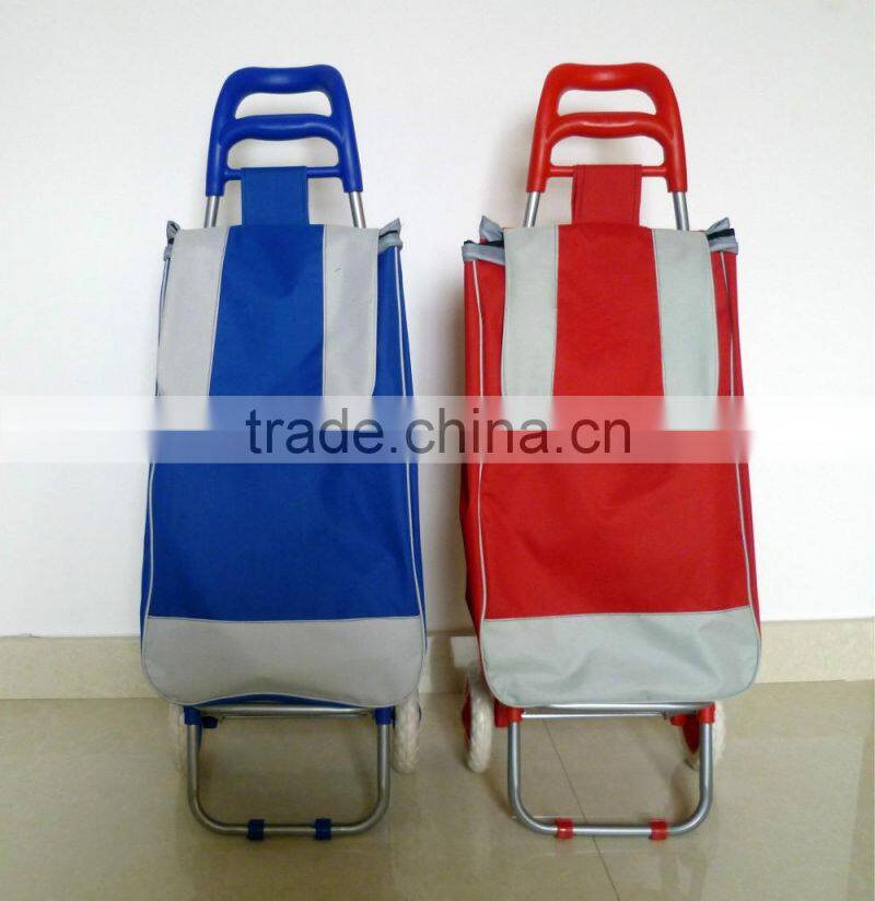Protable Recycle supermarket foldable trolley shopping bag