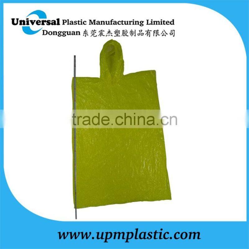 Disposable waterproof poncho raincoat