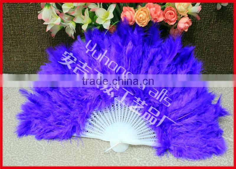 colorful party feather fan for promotion