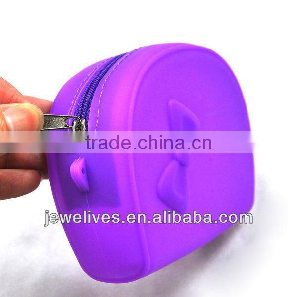 Portable lady silicone cosmtic bag for wholesale