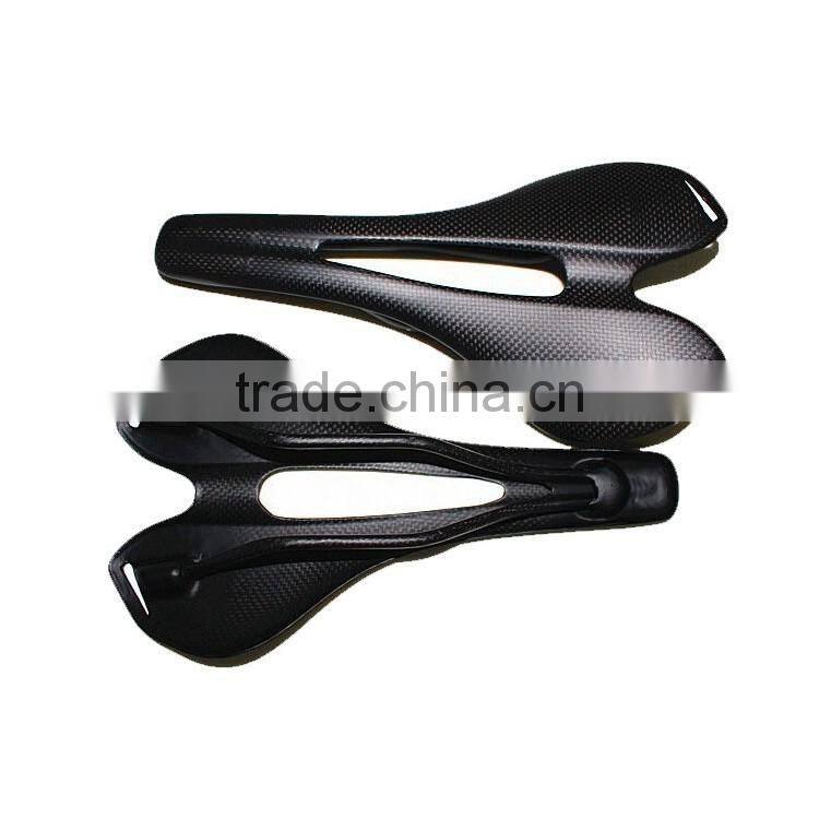 2016 high quality 3k UD full carbon fiber T700C bicycle saddle for sale