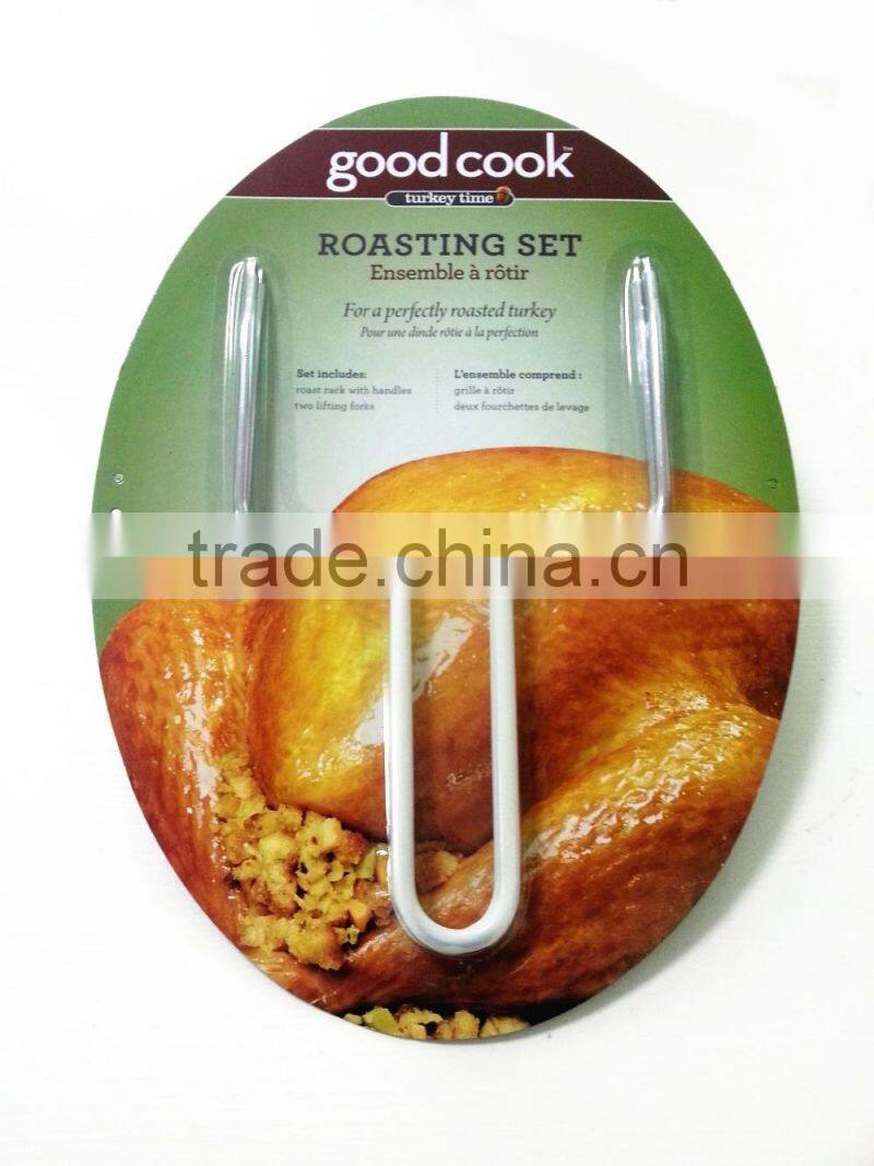 stainless steel barbecue meat fork , Metal Meat fork