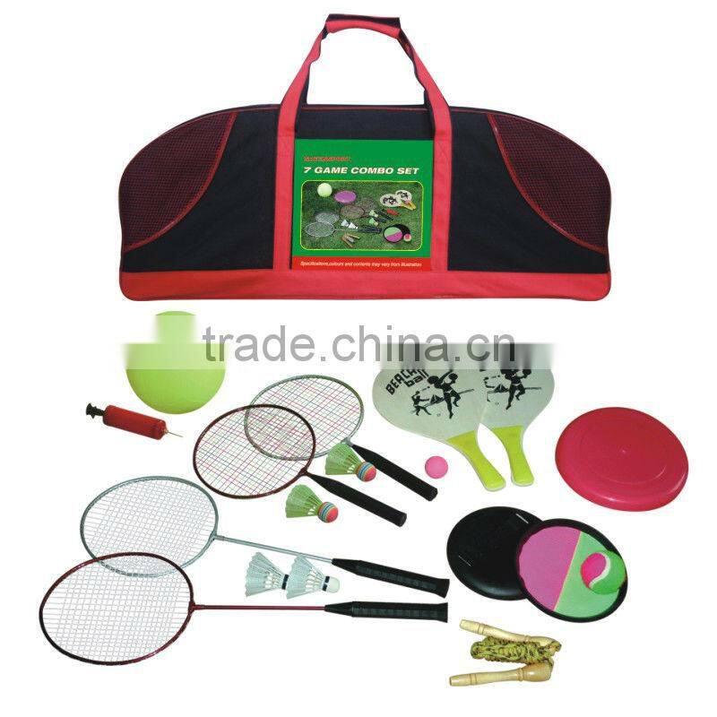 GSGC7B 7 game set/outdoor multi sporting games combo set