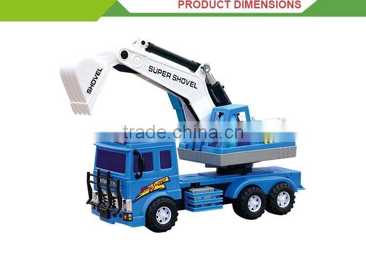 New design plastic cartoon friction vacuum truck toy